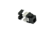 Cat5E RJ45 110 Type 180° Keystone Jack Black