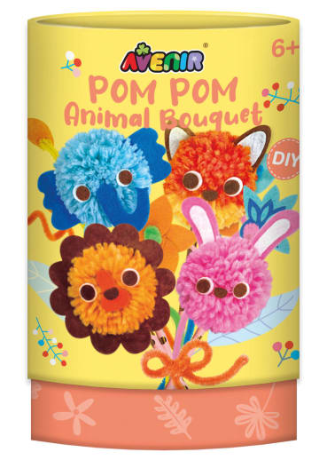 Pom Pom Animal Bouquet Kit
