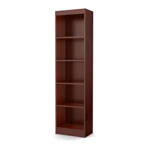 5-Shelf Narrow Bookcase