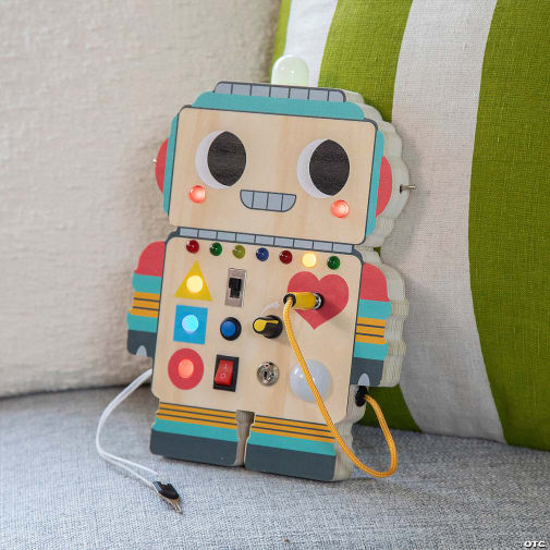 Blinkity Bot Light Up Busy Board for Toddlers