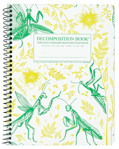 Praying Mantises Decomposition Book College Ruled (7.5" x 9.75")