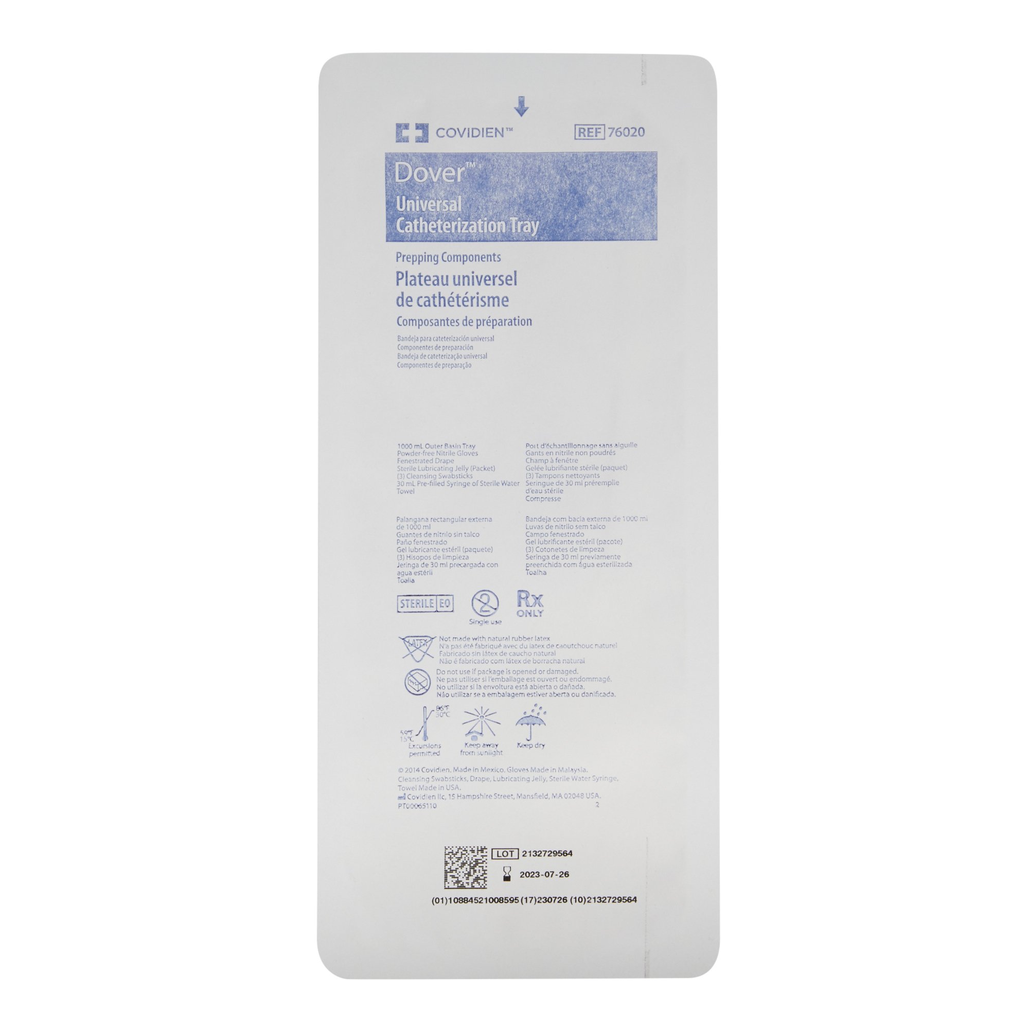 Dover Universal Indwelling Catheter Tray, 30cc Syringe, BZK MK 299196