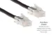 Cat6 Ethernet Patch Cable, Non-Booted, UTP, 3 ft, Black