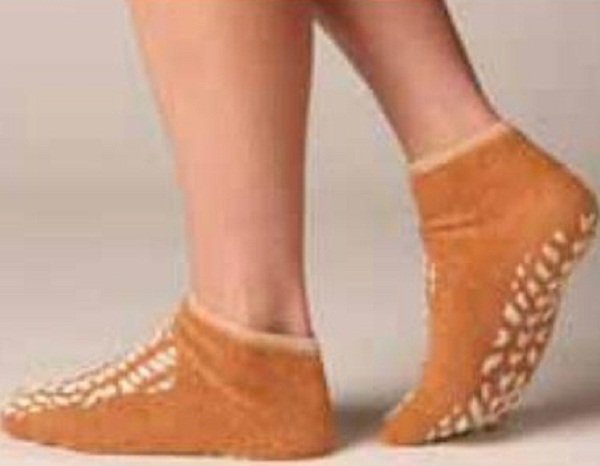 Terry Treads Slipper Socks, Large MK 1073992