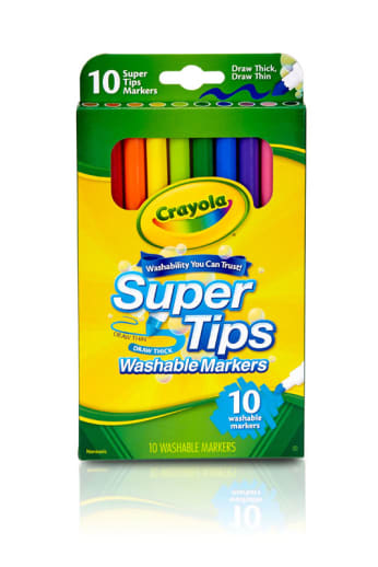 Crayola Super Tips Washable Fine Line Markers 10 Count
