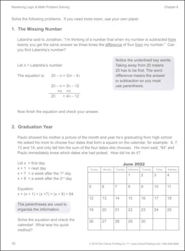 Mastering Logic and Math Problem Solving