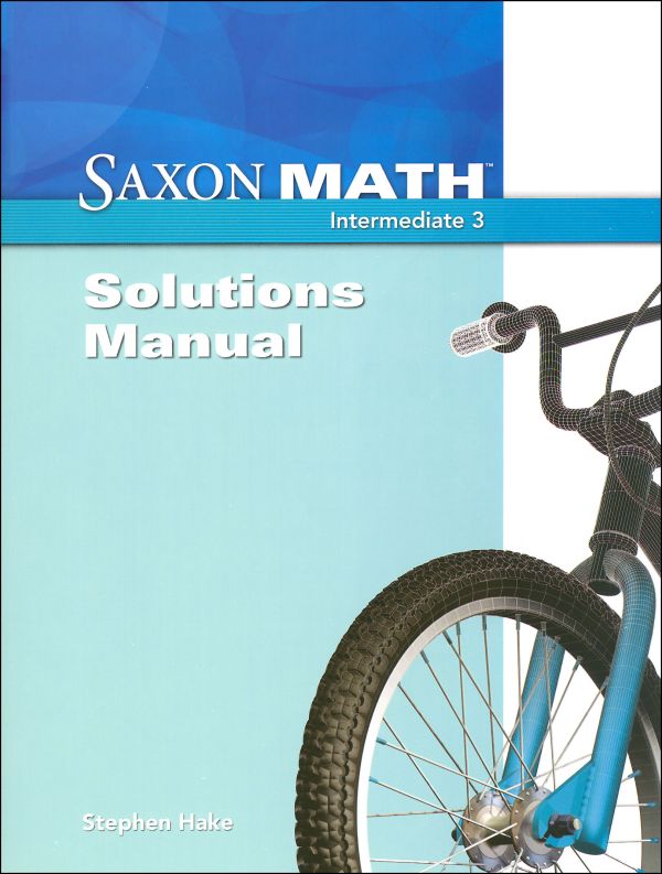 Saxon Math Intermediate 3