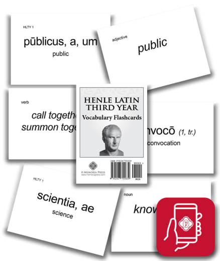 App Access: Memoria Press Henle Latin 3rd Year Vocabulary Flashcards