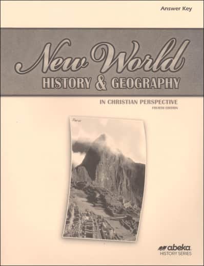Abeka New World History and Geography Answer Key