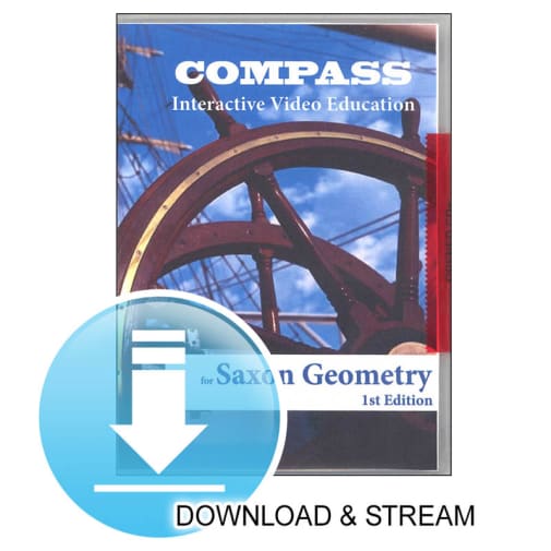 Compass Digital Download Saxon Geometry 1st Edition