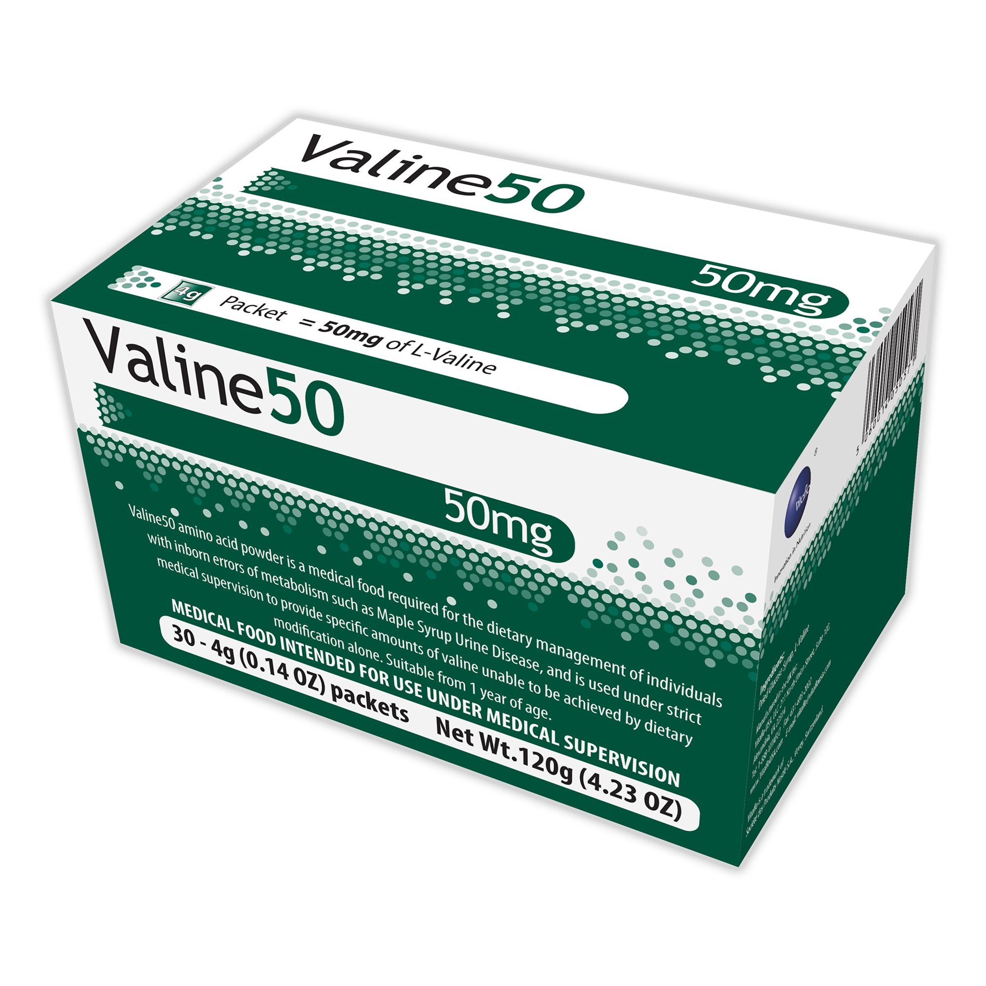 Valine50 Medical Food for the Dietary Management of MSUD MK 1138754