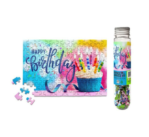 MicroPuzzles Birthday Cupcake 150-Piece Jigsaw Puzzle