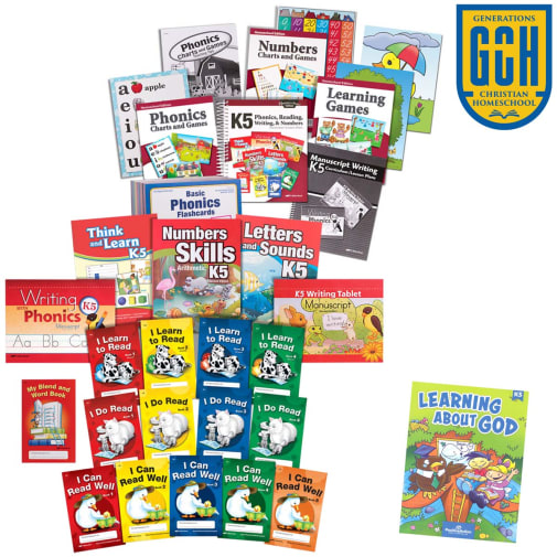 Generations Homeschool Kindergarten Curriculum Package