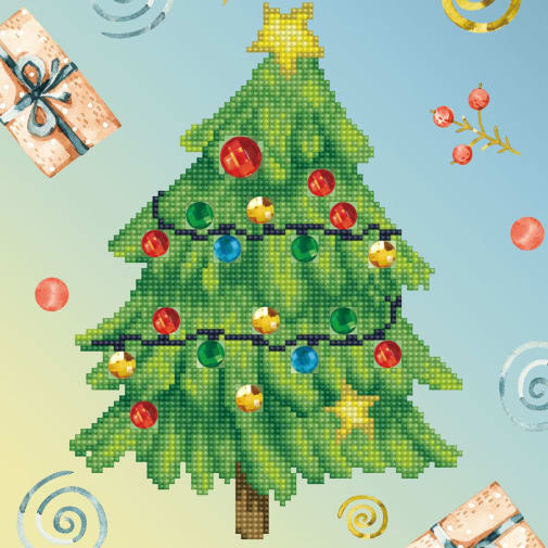 Diamond Dotz Merry Christmas Tree Dotz Box Diamond Painting Kit