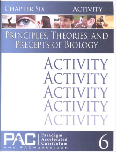 Principles, Theories & Precepts of Biology Chapter 6 Activities