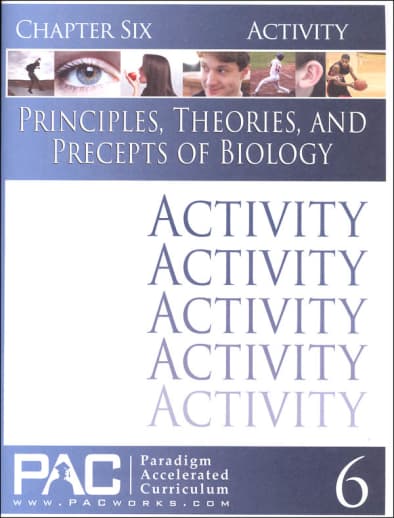 Principles, Theories & Precepts of Biology Chapter 6 Activities