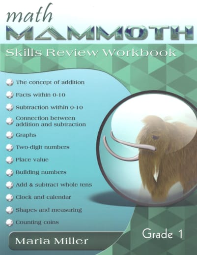 Math Mammoth Grade 1 Color Skills Review Workbook