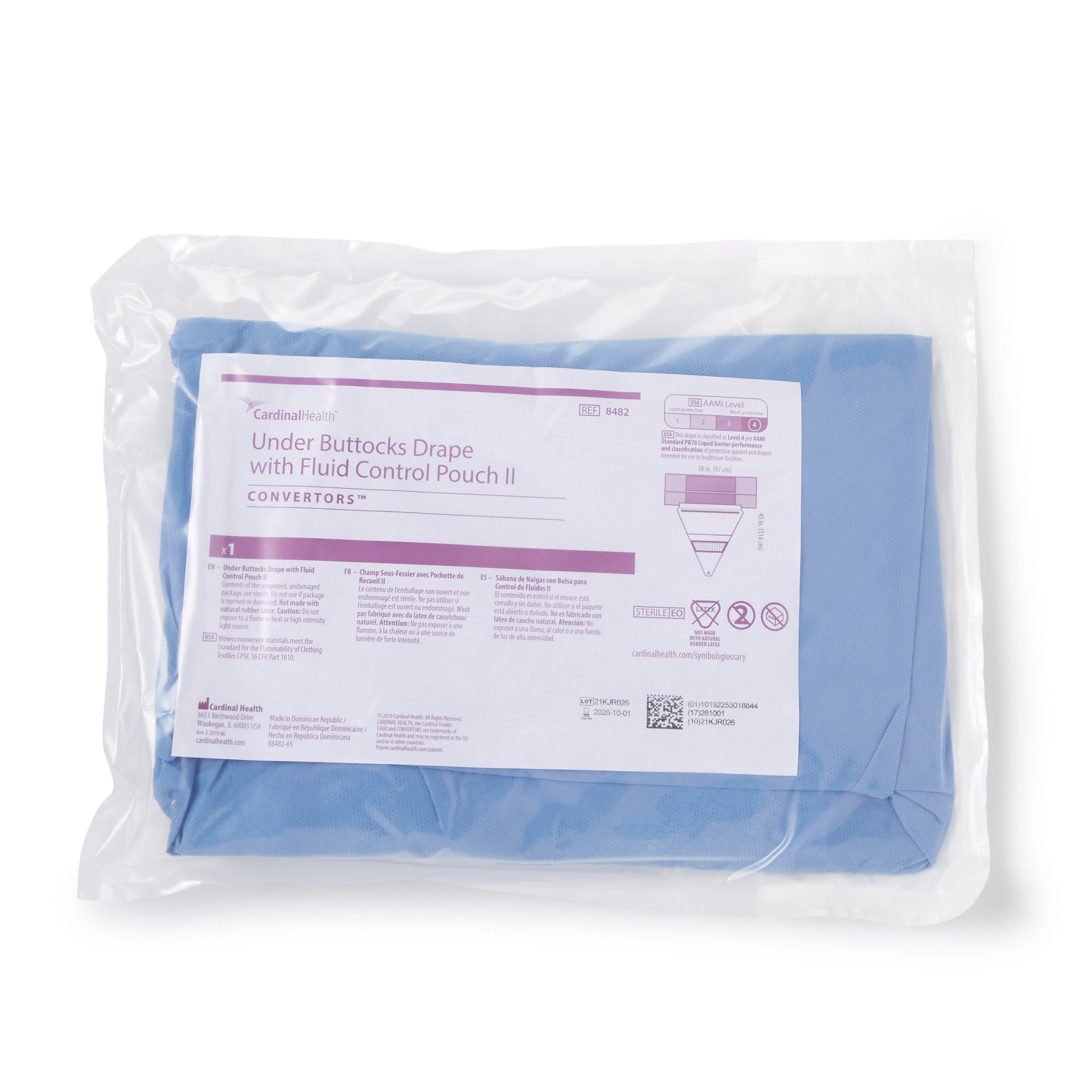 Cardinal Health Under Buttocks Obstetrics / Gynecology Drape, 38 x 27 x 45 Inch MK 269703