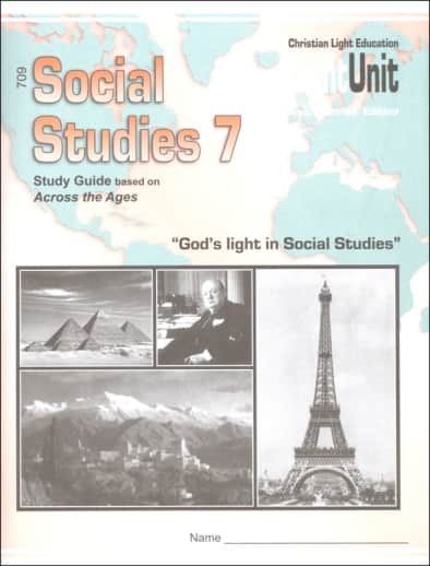 Christian Light Social Studies 709 LightUnit Sunrise Preliminary Edition