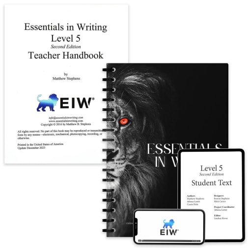 Essentials in Writing Level 5 Bundle (Textbook / Workbook Teacher Handbook and Online Video Access) 2nd Edition