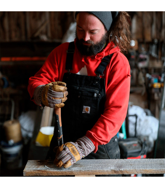 1927&reg; Lined Premium Grain Pigskin Palm with Safety Cuff, Striped, large