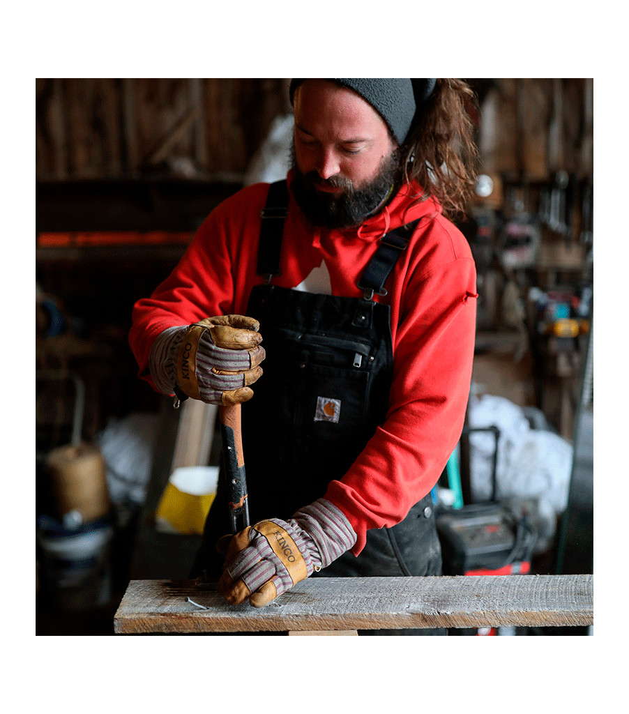 1927&reg; Lined Premium Grain Pigskin Palm with Safety Cuff, Striped, large image number 3