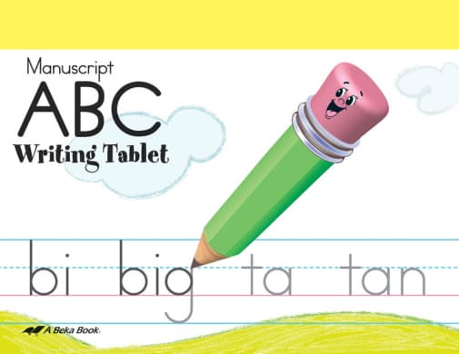 Abeka ABC Writing Tablet - Manuscript (Bound)
