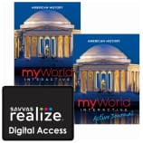 Savvas myWorld Interactive American History Homeschool Bundle (2019)