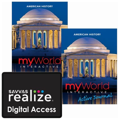 Savvas myWorld Interactive American History Homeschool Bundle (2019)