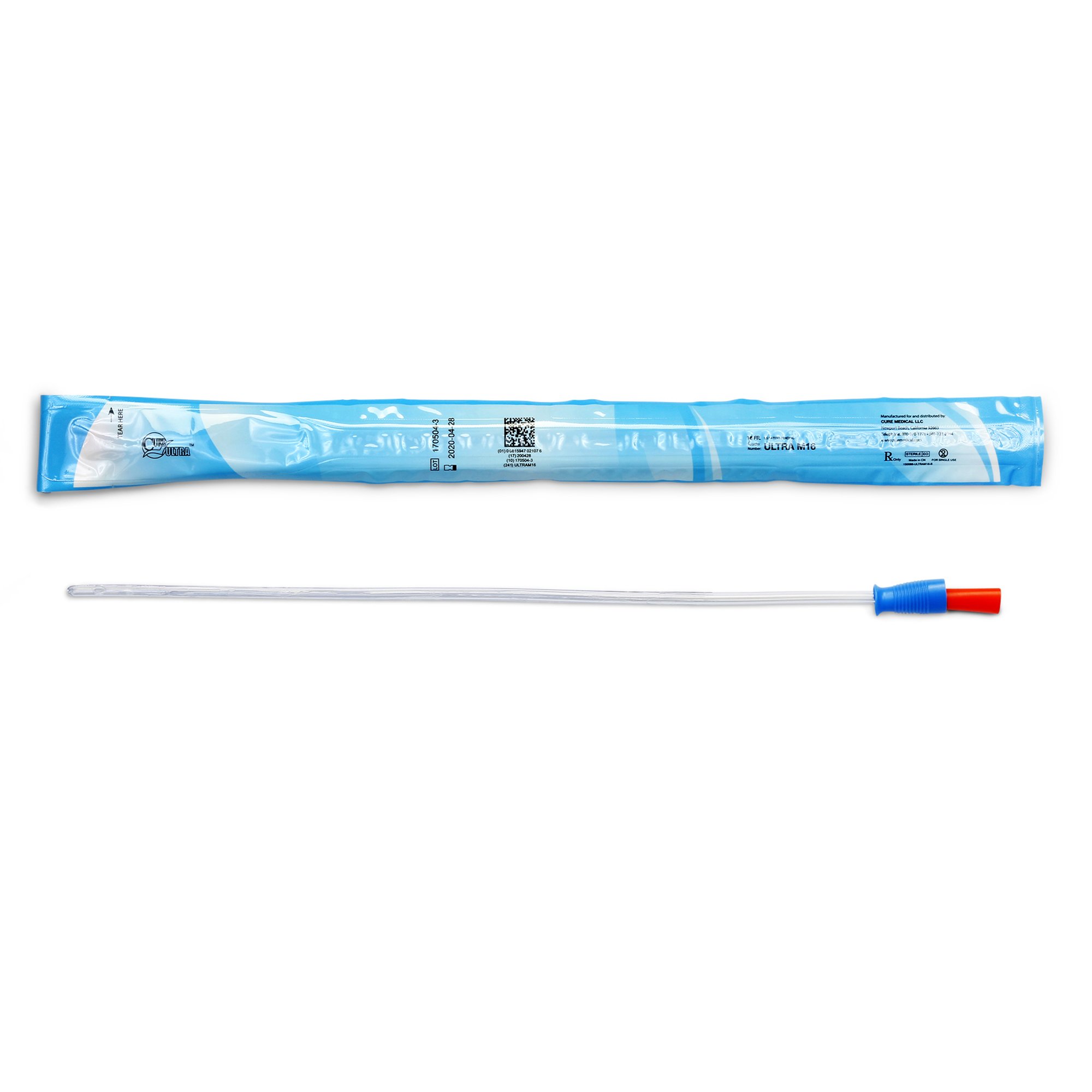Cure Ultra Urethral Catheter, 16 Fr., Male, Straight MK 1058061