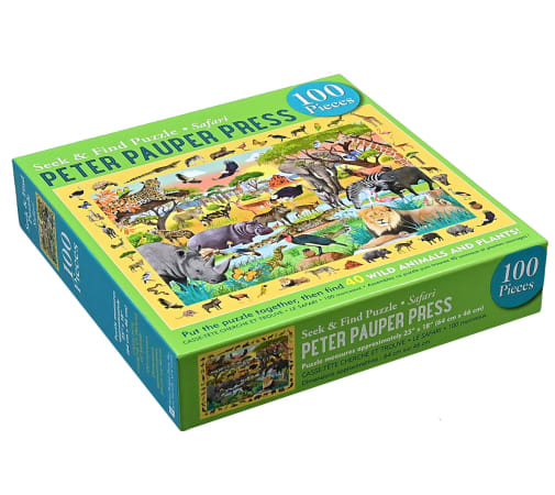 Safari Seek & Find Jigsaw Puzzle (100 piece)