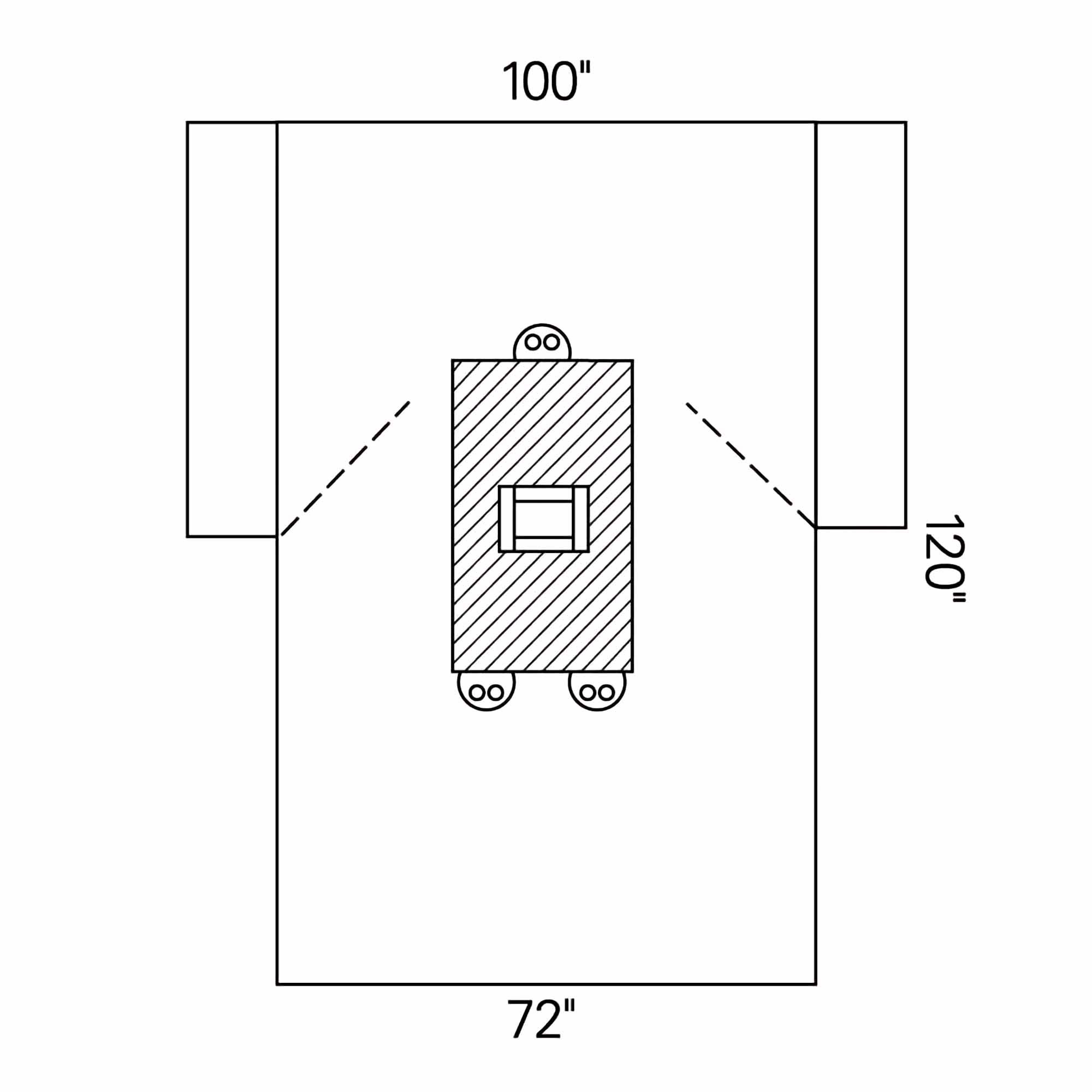 Halyard Sterile Transverse Laparotomy Abdominal Drape, 100 x 72 x 120 Inch MK 142611