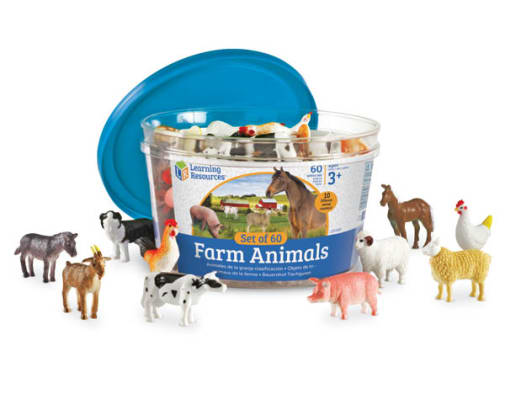 Farm Animal Counters (Set of 60)