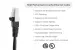 Cat5e Shielded Ethernet Patch Cable, Half-moon Boot, 12 ft, Black