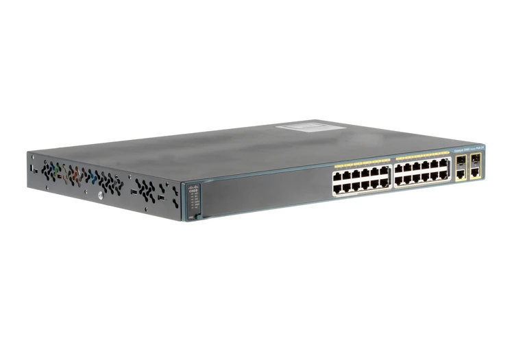 Cisco 2960 Series 24 Port PoE Switch, WS-C2960-24PC-L, Refurbished, Original
