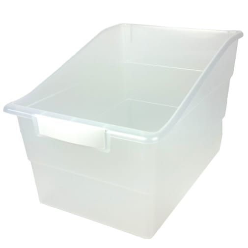 Wide Tattle Shelf File - Clear