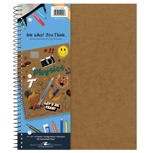 Ink What You Think 1 Subject 11" x 9" Notebook (College Ruled)