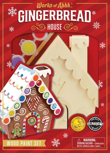 Gingerbread House Wood Painting Kit