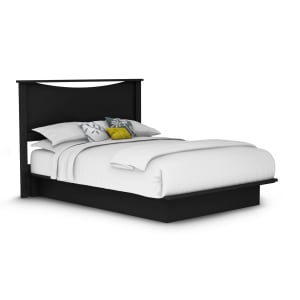 Platform Bed with Mouldings and Headboard Set