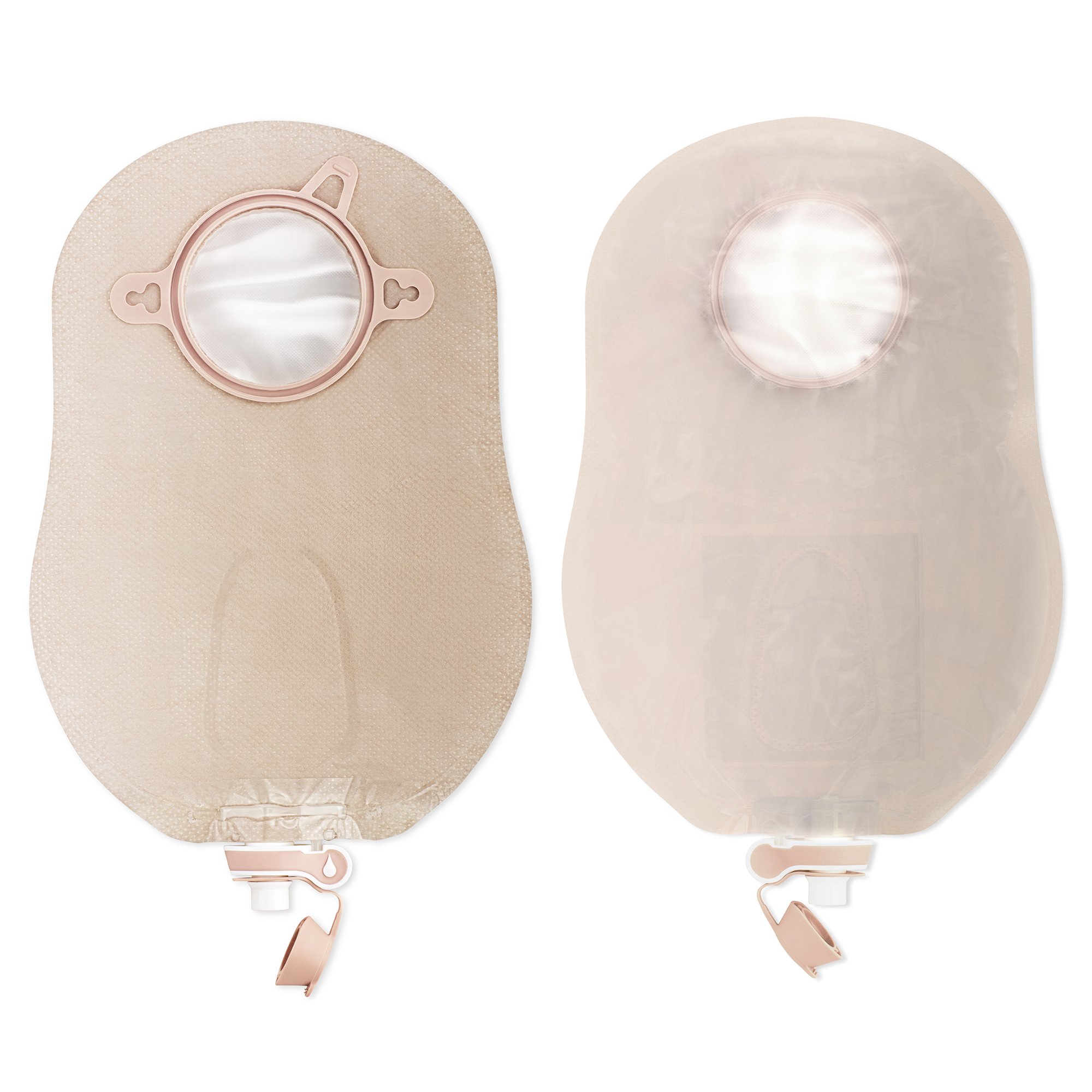 New Image Two-Piece Ultra Clear Urostomy Pouch, 57 mm Flange, Red Match MK 981327