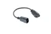 AC Power Cord, 5-15R to C14, 18 AWG, 1ft