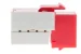 Cat6 RJ45 110 Type Keystone Jack, Red