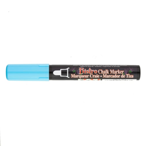 Bistro Chalk Marker 6mm Broad Tip - Fluorescent Blue