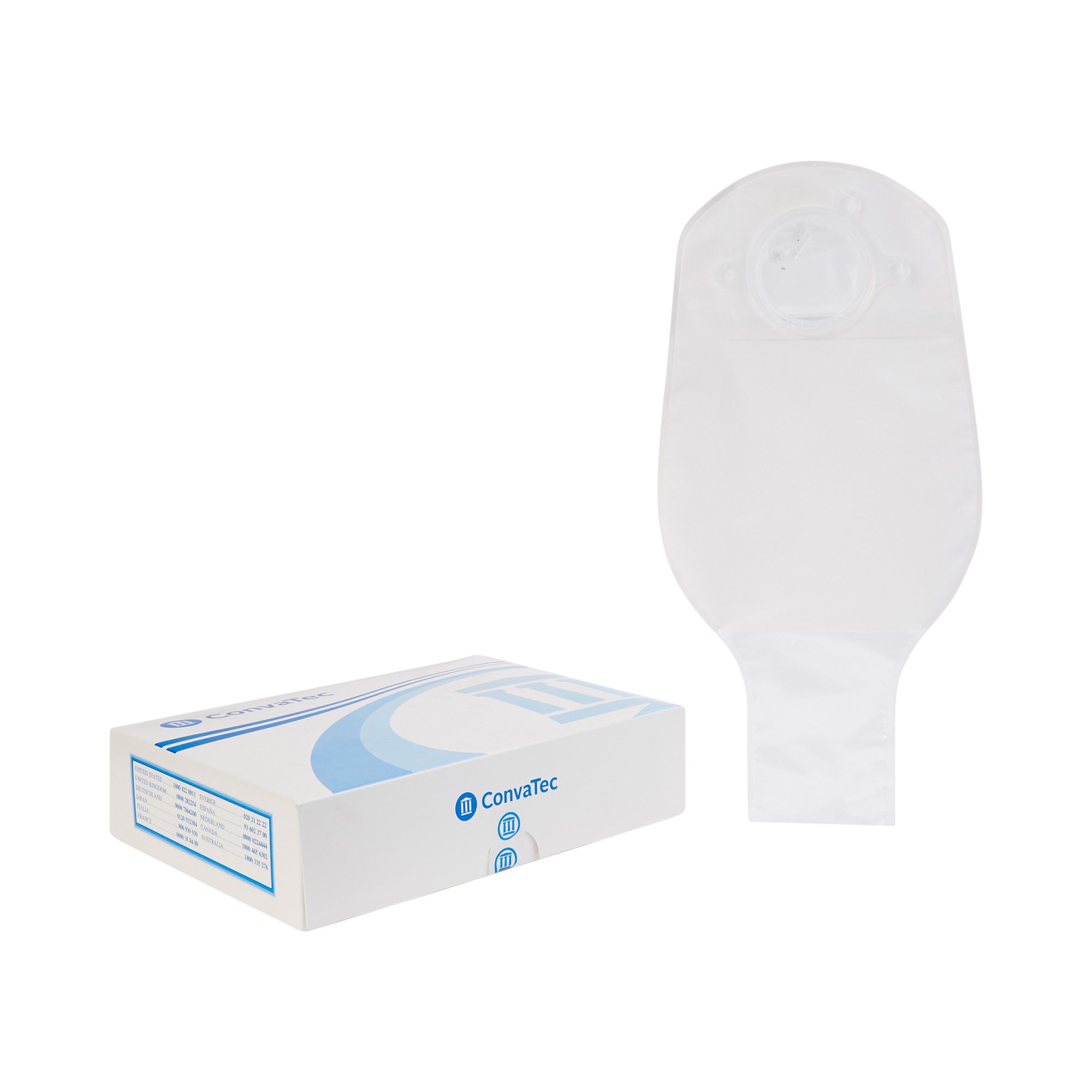 Sur-Fit Natura Two-Piece Transparent Colostomy Pouch, 1 Inch Flange MK 325421
