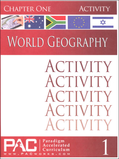 World Geography - Chapter 1 Activities