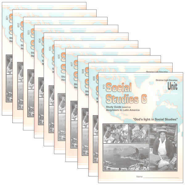 Christian Light Social Studies 601-610 LightUnit Set Sunrise Edition