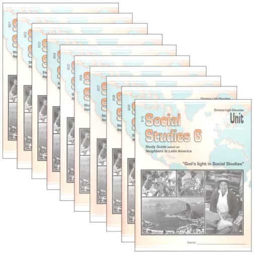 Christian Light Social Studies 601-610 LightUnit Set Sunrise Edition