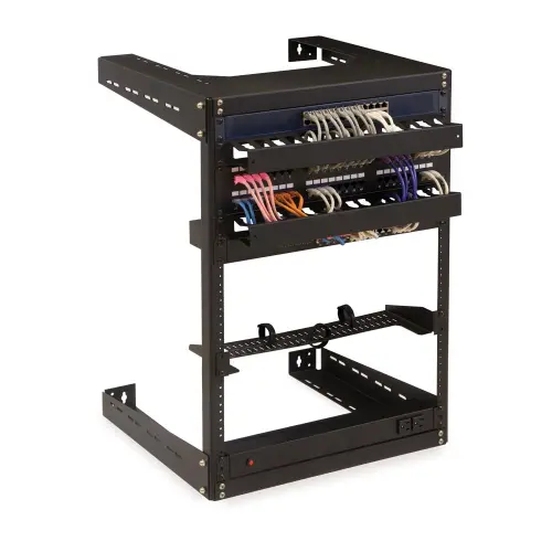 Kendall Howard 15U, 18in Deep, Open Wall Rack, 1915-3-500-15