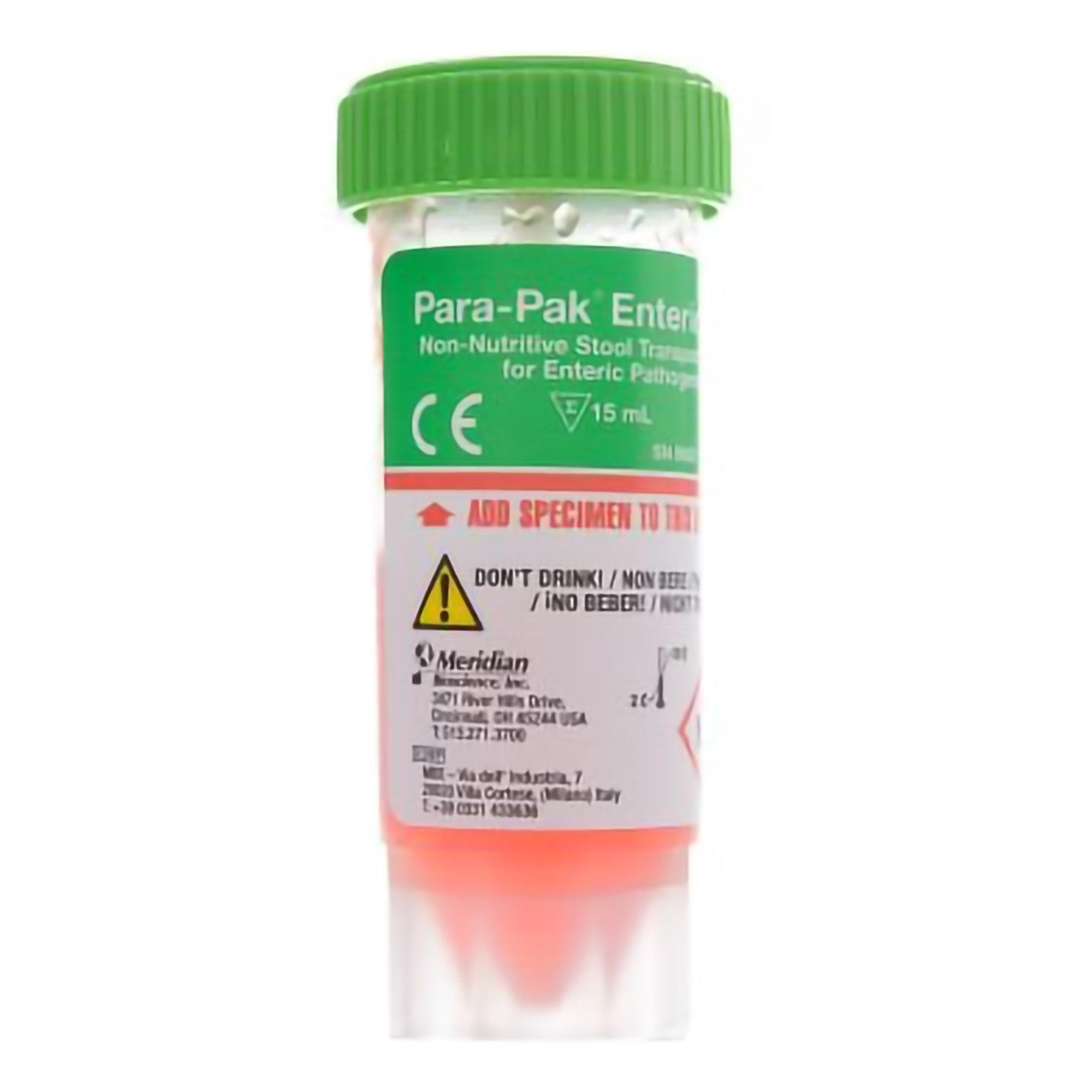 Para-Pak Single-Vial Stool Specimen Container, 15 mL Fill MK 190726