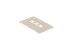 Keystone Wall Plate, 3 Port, Beige / Ivory